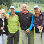 Terra Richardson, Ian Richardson, Onno van Buren and Gary Meers are all smiles at the 2011 charity golf tournament.