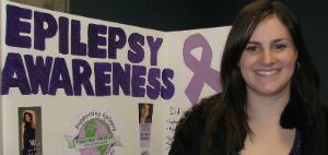Suzanne McGuire (pictured above) has been researching how young women living with epilepsy disclose their condition.